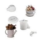 Conjunto De Moldes De Resina Em Forma De Coração 4 Peças Para DIY: Regadores, Vasos E Potes De Velas