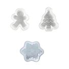 Conjunto De Moldes De Silicone Para Velas Em Formato De Árvore De Natal, Homem De Gengibre E Boneco