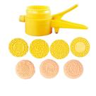 Conjunto de moldes Mooncake Press para fazer bolos lunares tradicionais