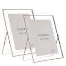 Conjunto de molduras flutuantes Goryee Fine Silver Metal 20x25 cm (8x10") x2