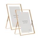 Conjunto de molduras flutuantes GoryeeFine Gold 10x15cm para 2 fotos