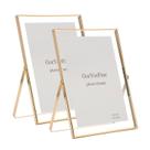 Conjunto de molduras flutuantes GoryeeFine Gold 5x7" para tamanhos de fotos