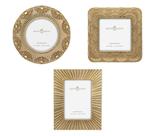 Conjunto de molduras GIFTY GIFTY Classic Gold da década de 1920, mini conjunto de 3