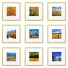 Conjunto de molduras HEART ART Gold 10x10cm para fotos de 6x6cm x9