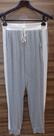 Conjunto de moletinho cinza com listra na lateral off white tamanho M