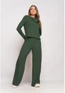 Conjunto De Moletinho Com Blusa Golão E Calça Wide Leg Musgo Salvatore Conjunto De Moletinho Com Blusa Golão E Calça Wide Leg Musgo Salvatore
