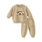 Conjunto De Moletom Bordado Para Meninos E Meninas, Calças, Roupas De Bebê Para Primavera E Outono,
