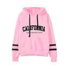 Conjunto De Moletom Casual Feminino Com Listras, Calça E Blusa Com Capuz, Roupas De Rua S-3XL