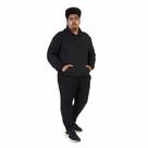 Conjunto de Moletom com bolso e capuz Plus Size Quente Confortável Unissex