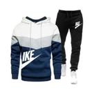 Conjunto De Moletom Com Capuz E Calças Para Homens, Casual, Fitness, Jogging, Moda De Outono E