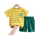 Conjunto De Moletom De Algodão Para Crianças Com Estampa De Desenho Animado, 2 Peças, Camiseta
