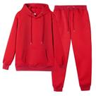 Conjunto de moletom e calça de moletom CHAIRAY vermelho Conjunto de moletom e calça de moletom CHAIRAY vermelho