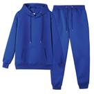 Conjunto de moletom e moletom femininos CHAIRAY para homens, azul