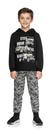 Conjunto de Moletom Felpado Infantil Masculino Blusão com capuz e Calça - Roupa para Meninos