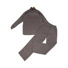 Conjunto De Moletom Feminino De Outono Inverno Com Suéter De Gola Alta E Calças De Jogging Retas