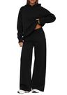 Conjunto de moletom feminino PRETTYGARDEN 2 peças com moletom e calça pantalona M Conjunto de moletom feminino PRETTYGARDEN 2 peças com moletom e calça pantalona M