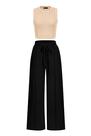 Conjunto de Moletom Feminino PRETTYGARDEN com Top Cropped Preto G