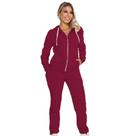 Conjunto De Moletom Flanelado Com Blusa e Calça Feminino De Inverno