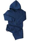 Conjunto de moletom infantil canguru azul marinho 6 a 10 anos