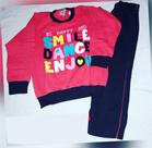 Conjunto De Moletom Infantil Feminino Cereja