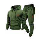Conjunto De Moletom Masculino Com Capuz E Calças, Estampa De Letras Paris, Casual E Quente Para