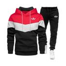 Conjunto De Moletom Masculino Outono Inverno Com Capuz Para Corrida Casual Roupa Esportiva Moletom E