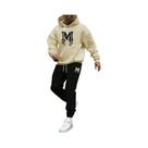 Conjunto De Moletom Masculino Para Outono E Inverno Com Capuz E Cordão, Casual E Confortável, Moda Conjunto De Moletom Masculino Para Outono E Inverno Com Capuz E Cordão, Casual E Confortável, Moda