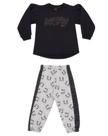 Conjunto de Moletom Mullet e Calça Jogger Infantil Menina Aysha