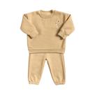 Conjunto De Moletom Para Meninas Com Bordado De Margaridas, Blusa De Pullover E Calças Jogger,