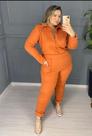 Conjunto de moletom Plus Size