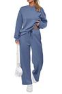 Conjunto de Moletom PRETTYGARDEN 2 Peças Lounge Cinza Azul G GG Conjunto de Moletom PRETTYGARDEN 2 Peças Lounge Cinza Azul G GG