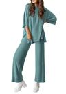 Conjunto de Moletom PRETTYGARDEN 2 Peças Lounge Verde Fruta M