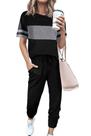 Conjunto de Moletom PRETTYGARDEN Feminino 2 Peças Lounge Preto G Conjunto de Moletom PRETTYGARDEN Feminino 2 Peças Lounge Preto G