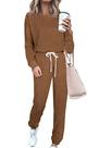 Conjunto de Moletom PRETTYGARDEN Feminino Manga Longa Dois Peças