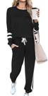 Conjunto de Moletom RUBZOOF Feminino - 2 Peças Pretas - Tamanho M
