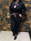 Conjunto de Moleton Femenino Preto TAM G