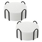 Conjunto de montanhas-russas de silicone TWTLi, 16 peças com suporte antiderrapante branco