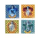 Conjunto de montanhas-russas de vidro Silver Buffalo Harry Potter Hogwarts x4