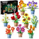 Conjunto de Montar CUBIMANA 9 Unidades Mini Blocos de Flores 1362 Peças Conjunto de Montar CUBIMANA 9 Unidades Mini Blocos de Flores 1362 Peças