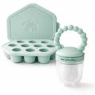 Conjunto de mordedor de silicone para alimentador de frutas para bebê Wee Little Ones