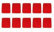 Conjunto de mouse pad padrão vermelho Belkin, pacote com 10