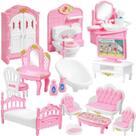 Conjunto de móveis Dollhouse HKACSTHI 20 peças em escala 1/12