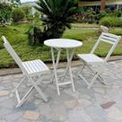 Conjunto de móveis International Caravan Acacia Folding Bistro 3 unidades Conjunto de móveis International Caravan Acacia Folding Bistro 3 unidades