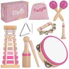 Conjunto de música de madeira Stoie's Pink Sensation Montessori 15 unidades Conjunto de música de madeira Stoie's Pink Sensation Montessori 15 unidades