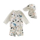 Conjunto de natação Hnyenmcko Toddler Baby Boys de manga comprida Rashguard