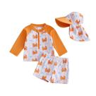 Conjunto de natação Hnyenmcko Toddler Baby Boys de manga comprida Rashguard