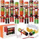 Conjunto de Natal Party Favor JOYIN, 8 peças de quebra-nozes de Natal de 25 cm