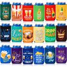 Conjunto de neoprene com mangas refrigeradoras para latas de cerveja SEPGLITTER, pacote com 18 unidades