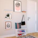 Conjunto de Nichos e Banco Pullen Branco Conjunto de Nichos e Banco Pullen Branco