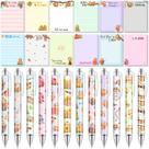 Conjunto de notas adesivas e canetas Dispowreath Sloth Theme, 24 unidades